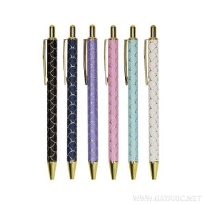 TTO ELEGANT RETRACTABLE BALLPOINT PEN SIREN BLUE 408041 EACH
