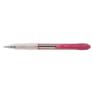 PILOT PEN W GRIP (M) NEON RED