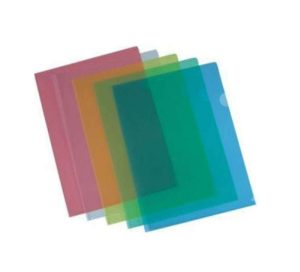 B/R PVC FOLDER A4 LSHAPE (10PCS) BLUE BR00289