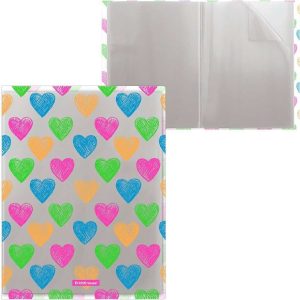 ERICHKRAUSE DISPLAY BOOK 10 POCKETS A4 NEON HEARTS 49506
