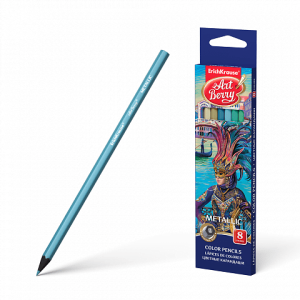 ERICHKRAUSE ARTBERRY HEXAGONAL COLOR PENCILS METALLIC (8 COLORS)  39425