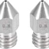 MK8 THREAD EXTRUDER NOZZLE 0.8mm FOR ENDER AND CREALITY 3D PRINTER 1PC