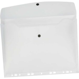 PVC  BAG A4 WITH BUTTON & 11-HOLES FOR FILLING ZP045A/120-1461